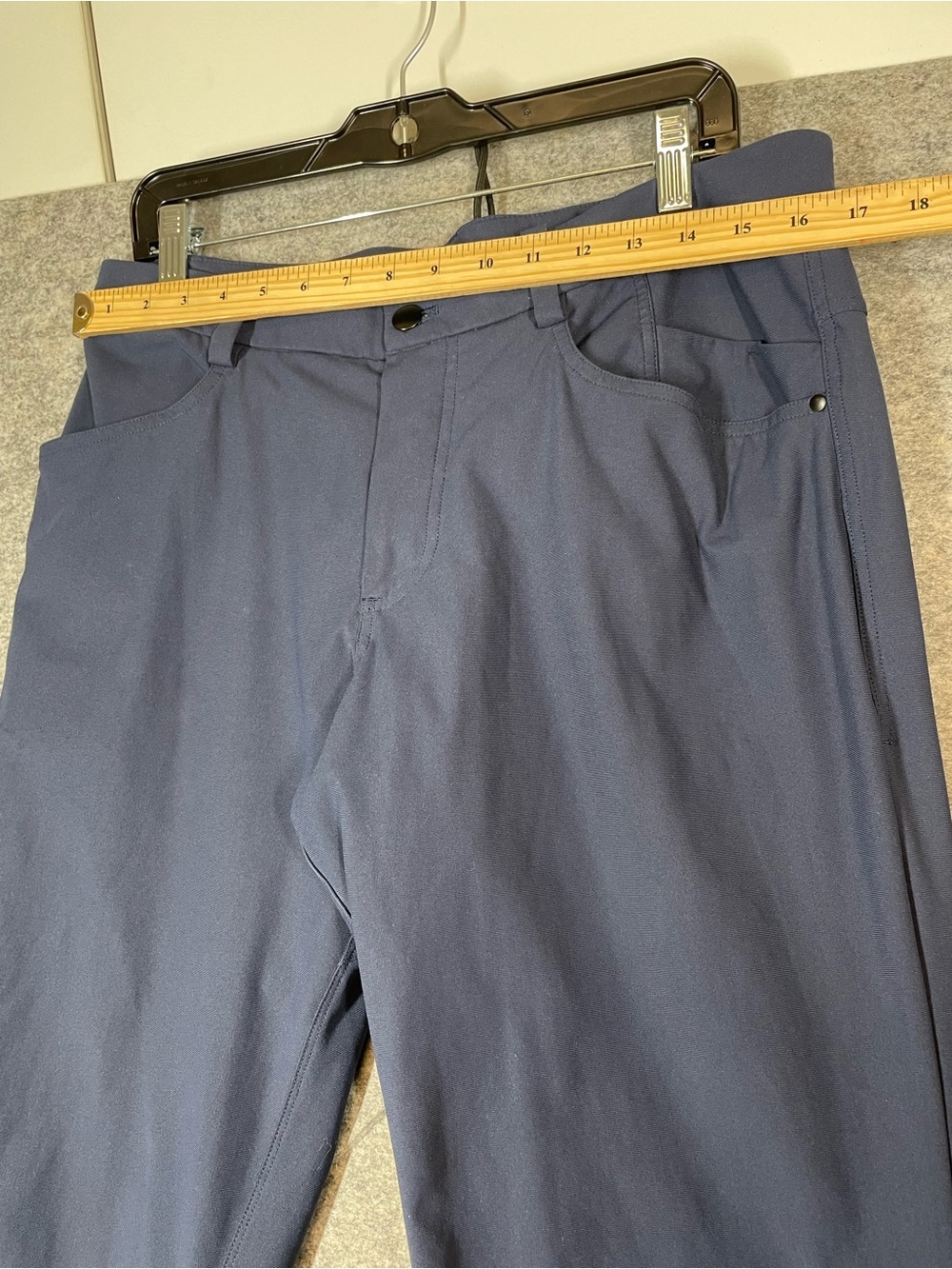 Lululemon ABC Classic Stretch Pants Navy Blue 36 Minimalist Golf Career - Picture 7 of 16